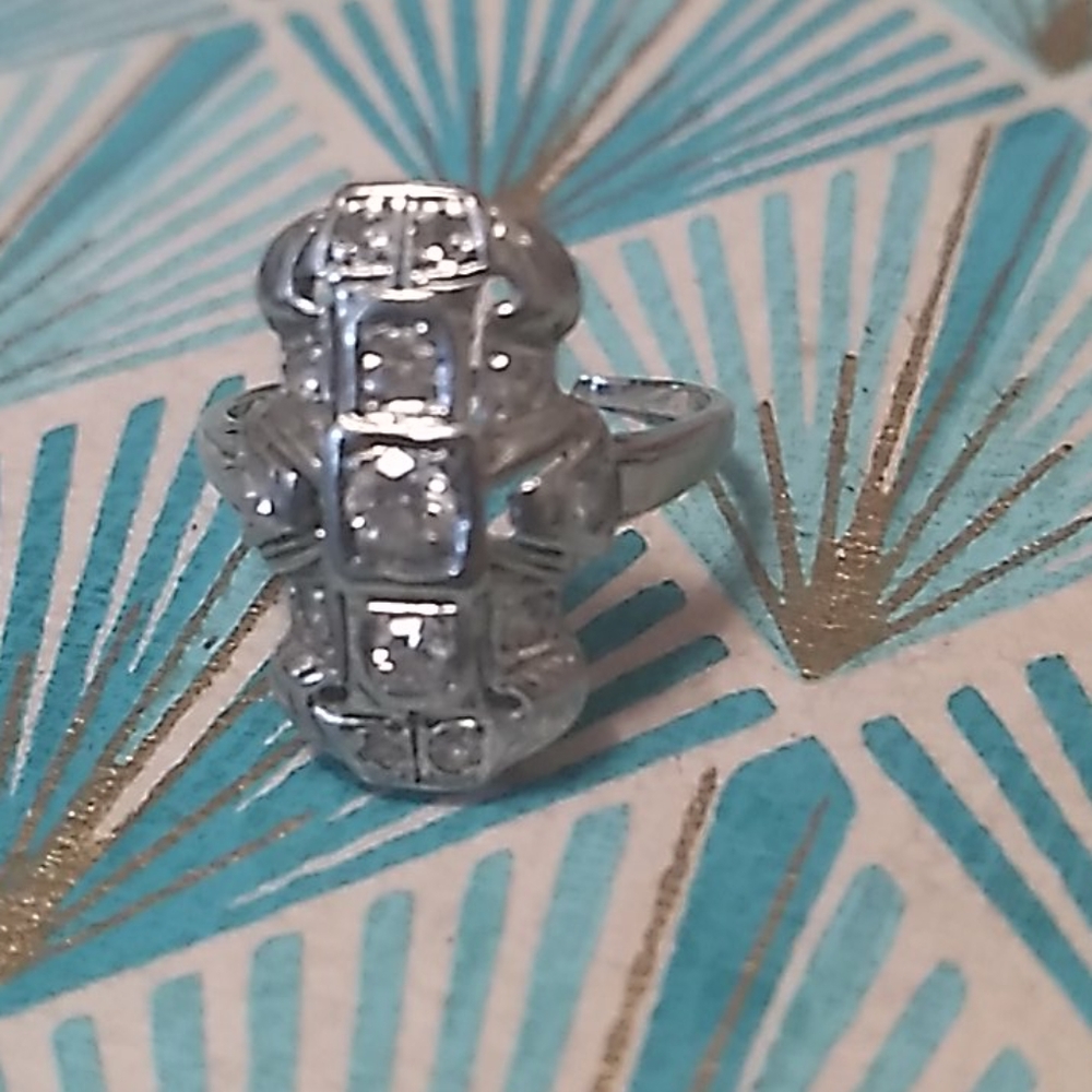 VINTAGE ART DECO RING - Picture 3 of 4